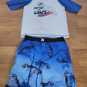 Blue Dinosaur Swim Set